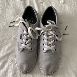 Van’s gray tennis deck shoes